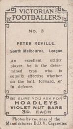 1933 Hoadley's Victorian Footballers #3 Peter Reville Back